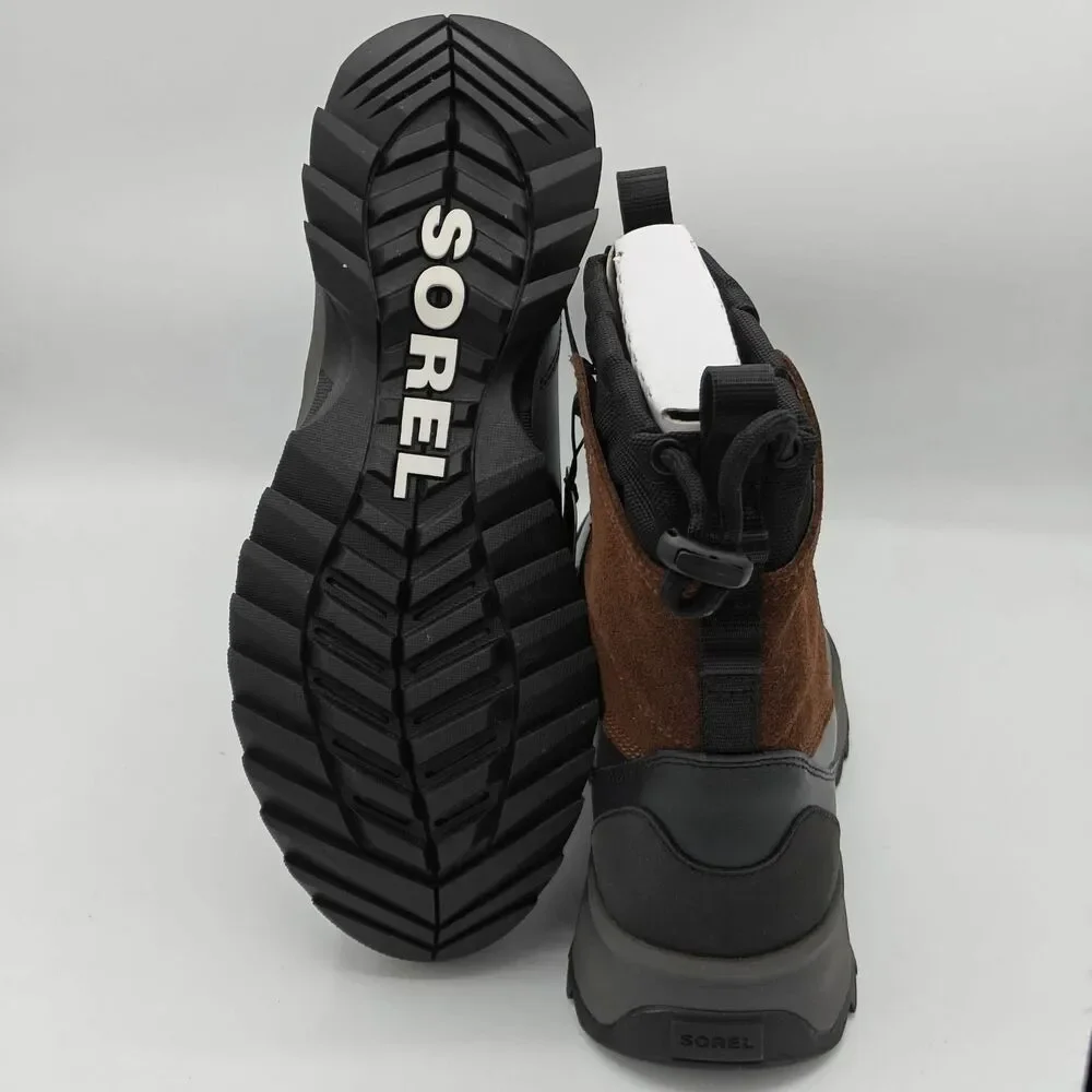 SOREL Scout 87 XT WP Tobacco Black Waterproof Boots Men’s Size 9 Leather